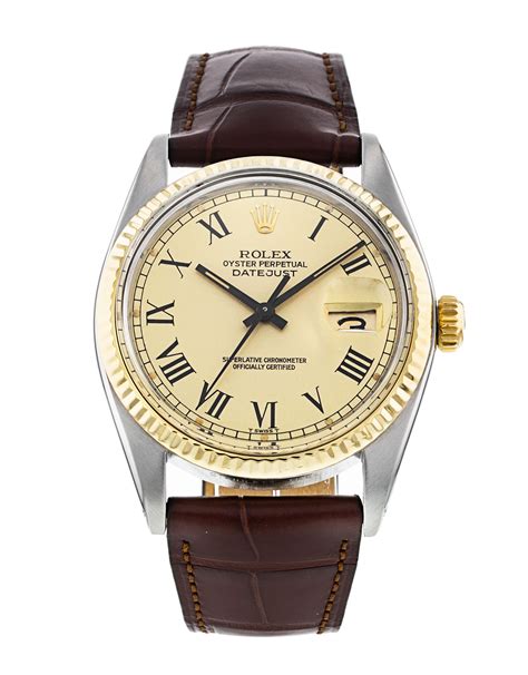 rolex champagne roman dial 16013